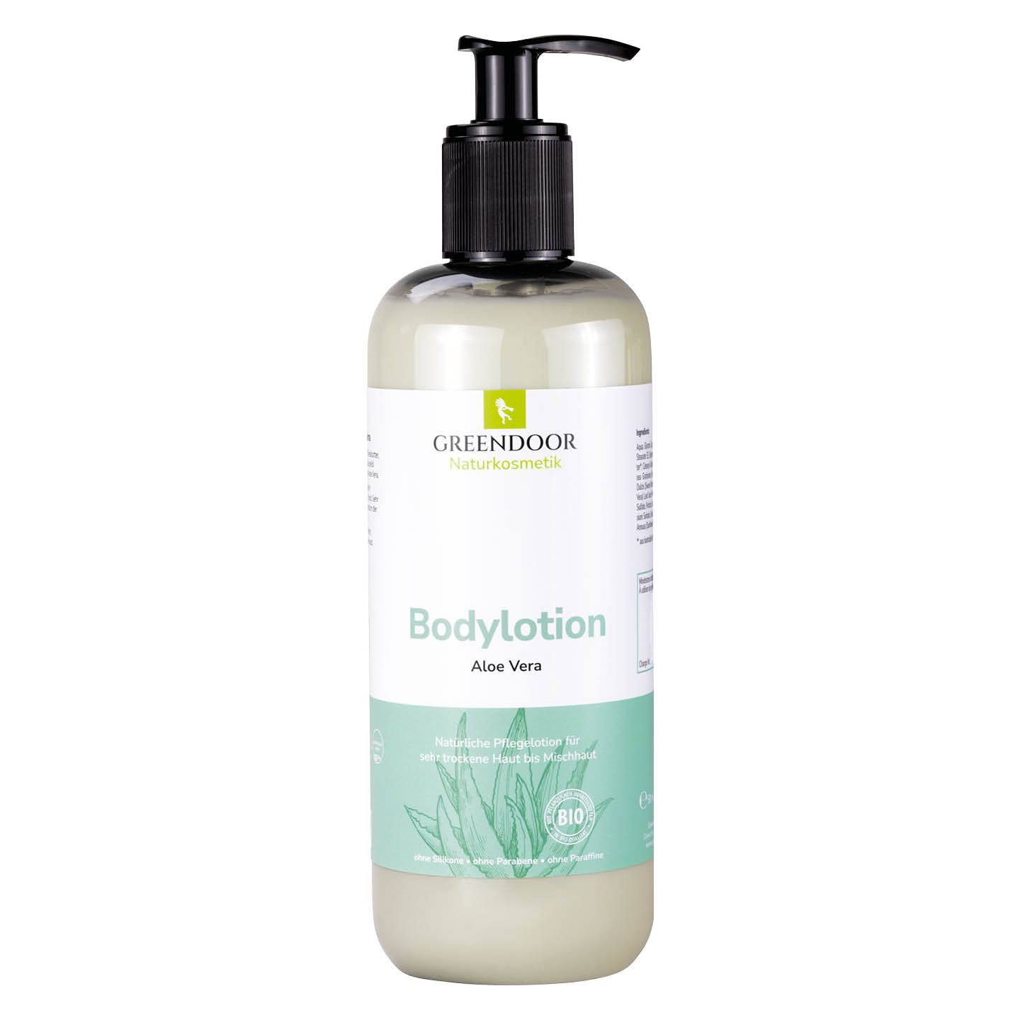 Bodylotion XL Aloe Vera große Flasche mit Pumper Greendoor Bodylotion Aloe Vera