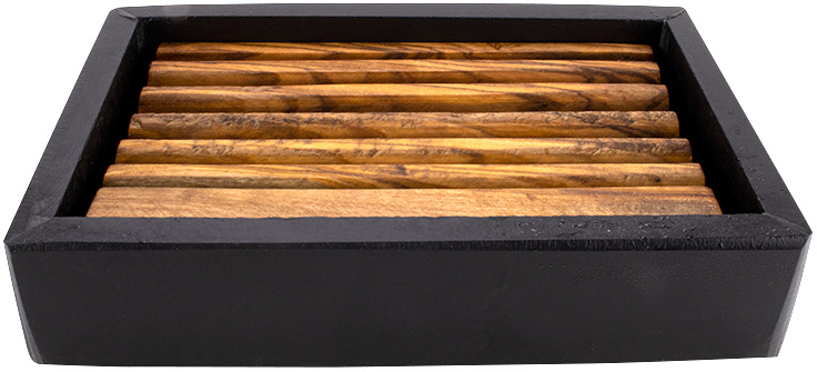 Olivenholz Seifenschale Schiefer