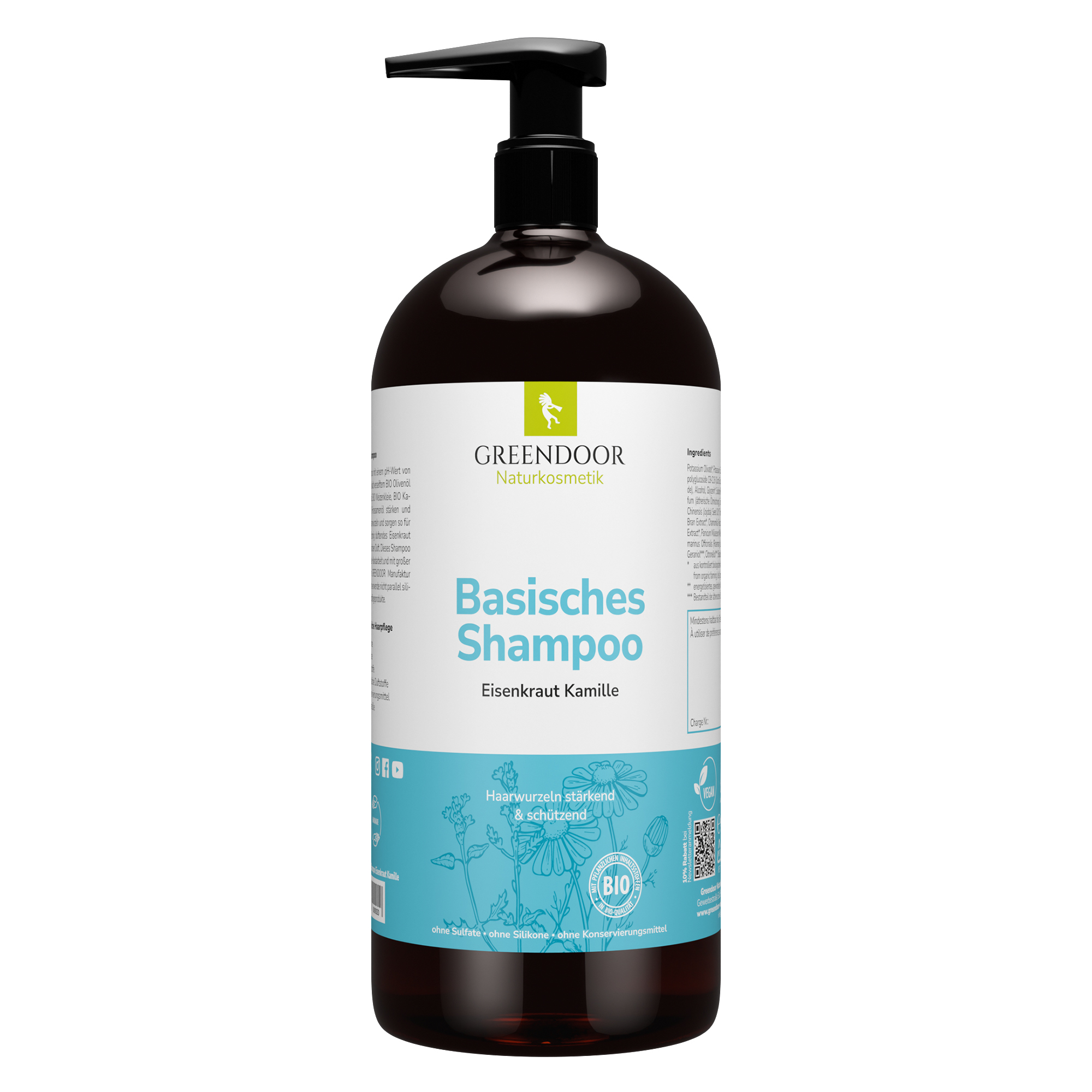 Basisches Shampoo XL Eisenkraut Kamille Basisches Shampoo XL Eisenkraut Kamille