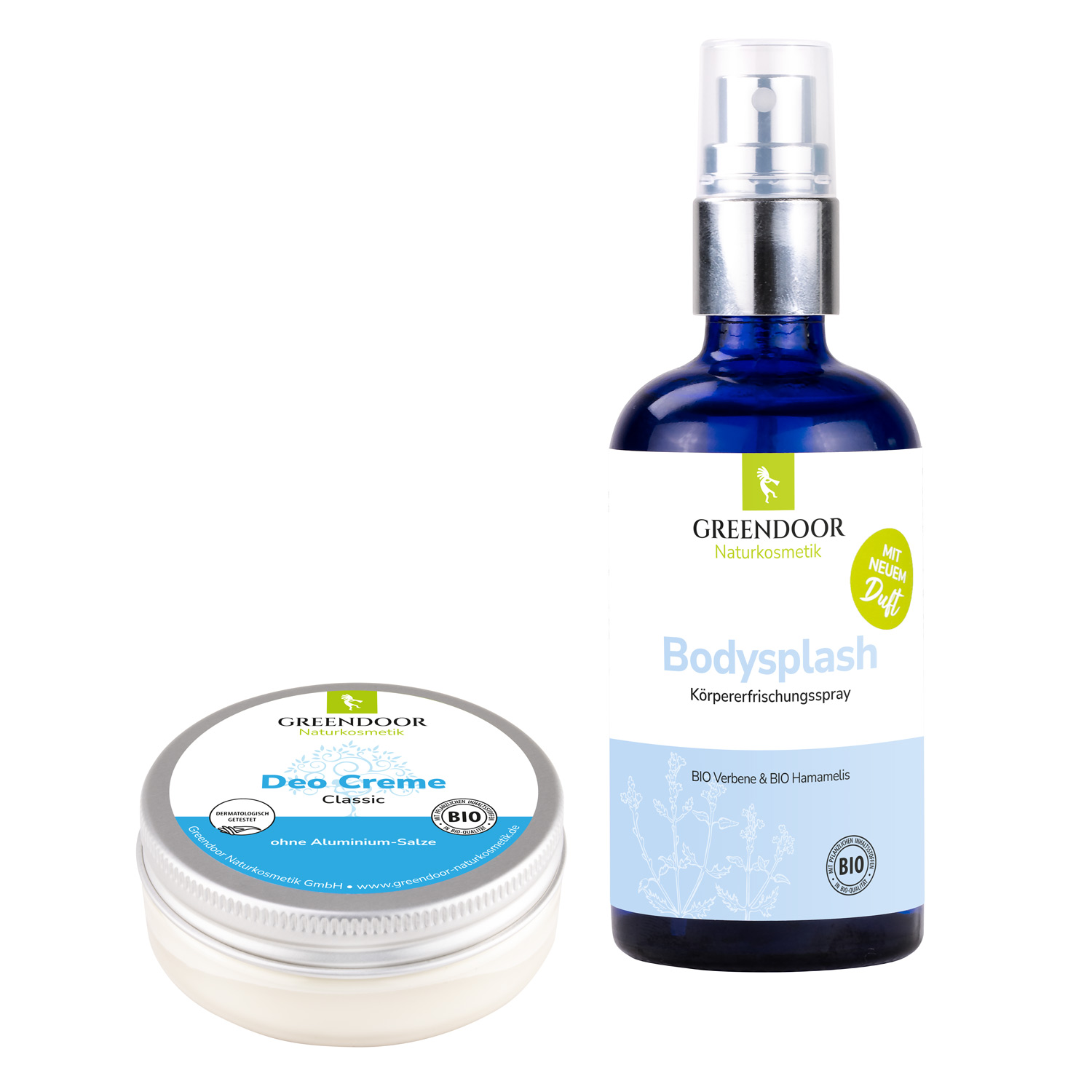 Deo Kombi Set Greendoor Deo Creme classic plus Greendoor Bodysplash