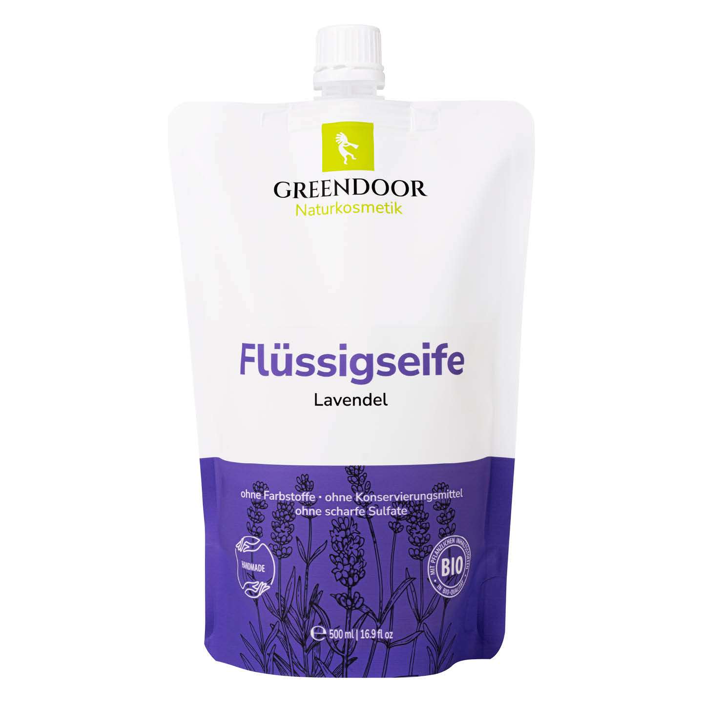 Flüssigseife Nachfüllpackung Lavendel Greendoor Flüssigseife Lavendel Nachfüllbeutel