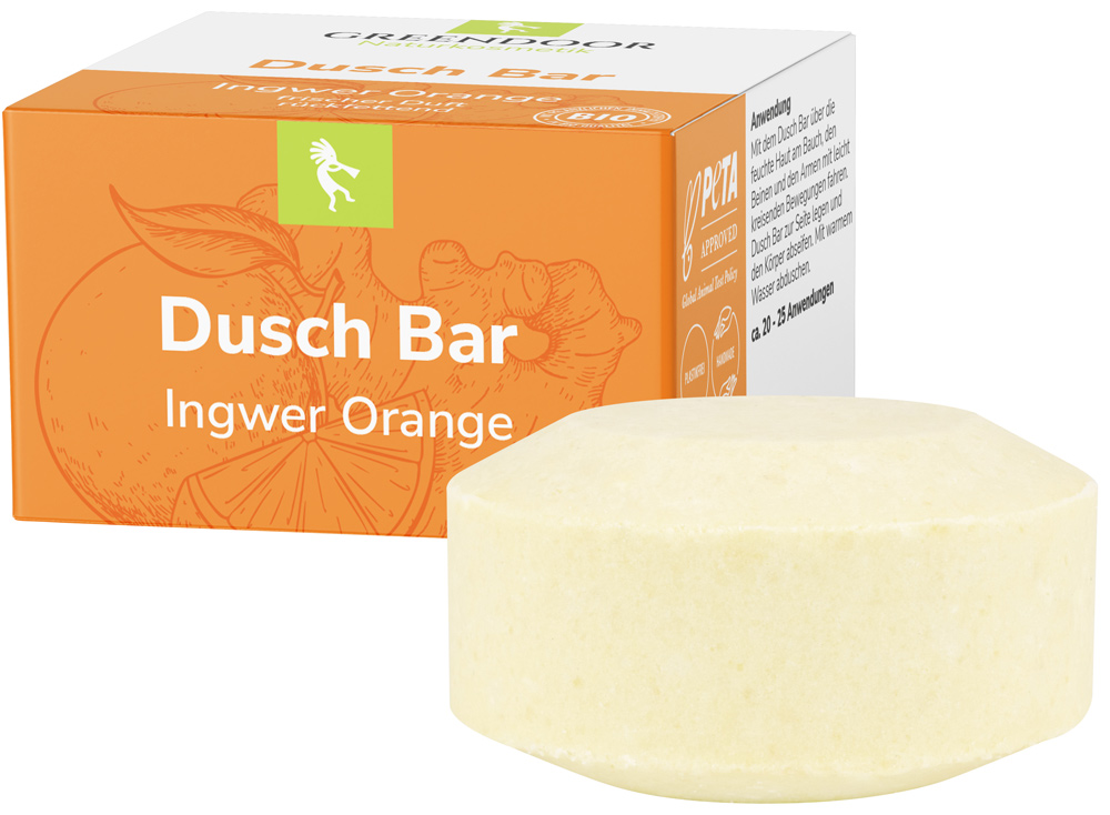 Greendoor Dusch Bar Ingwer Orange