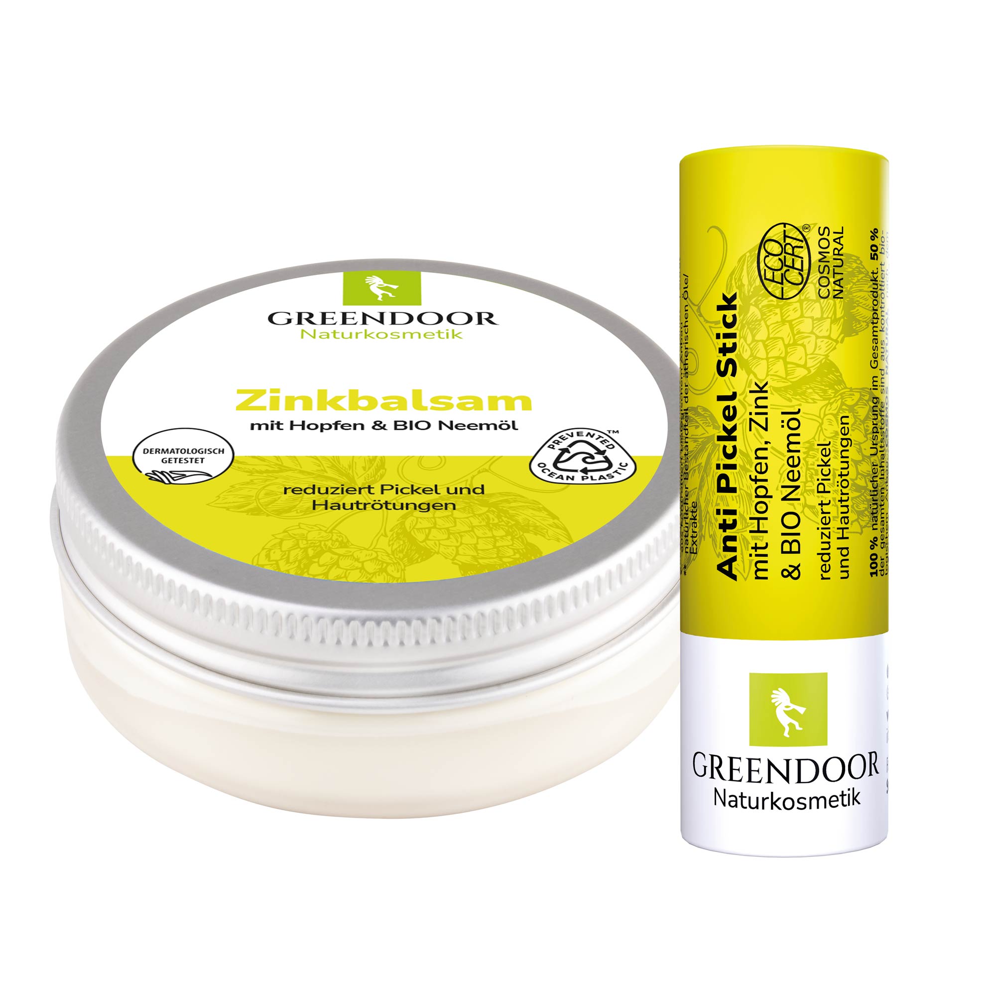 Zinkbalsam und Anti Pickel Stick