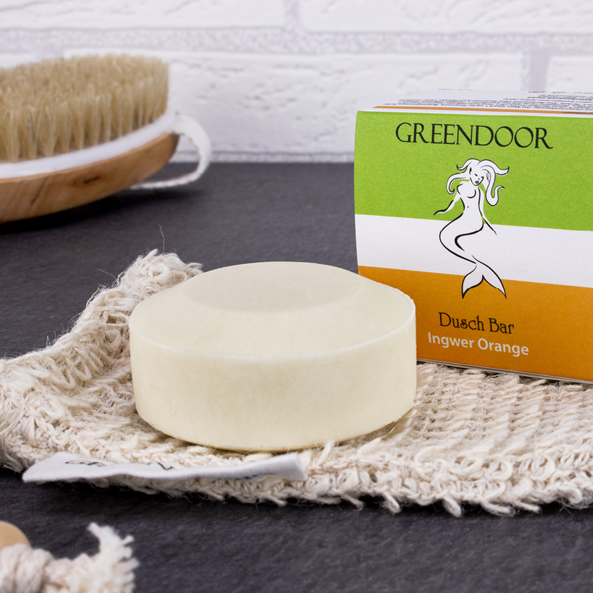 Bildmaterial4 Dusch Bar Ingwer Orange der Marke Greendoor, alte Gestaltung