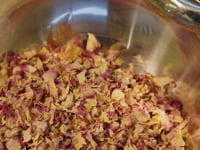 Bodycremeherz Rosenblüte